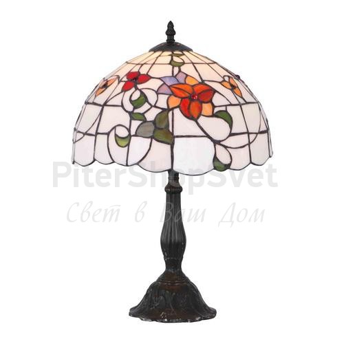 Настольная лампа плафон мозаика цветы A1230LT-1BG LILY Arte Lamp