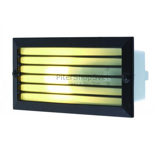 Уличный чёрный встраиваемый в стену светильник IP54 A5001IN-1BK BRICK Arte Lamp