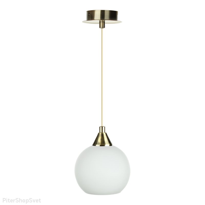 Подвесной светильник «СУПРИМ» PND.101.01.01.AB+S.02.WH(1)