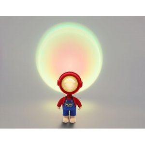 RGB атмосферная светодиодная настольная лампа мальчик с сенсорным выключателем