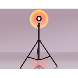 RGB Атмосферная светодиодная настольная лампа на треноге с пультом