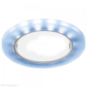 Круглый встраиваемый светильник с LED подсветкой 6400К «STANDARD Spot GX53»