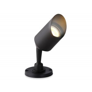 Чёрный уличный накладной поворотный светильник для акцентной подсветки