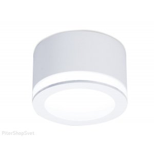 Белый накладной потолочный светильник 12Вт 4200К «Techno Spot»