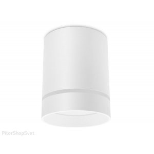 Белый накладной потолочный светильник цилиндр 9Вт 4200К «Techno Spot»