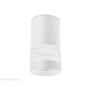 Белый накладной потолочный светильник цилиндр «Techno Spot»