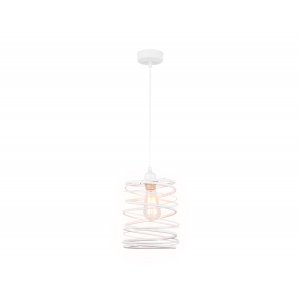 Белый подвесной светильник пружина «Traditional»