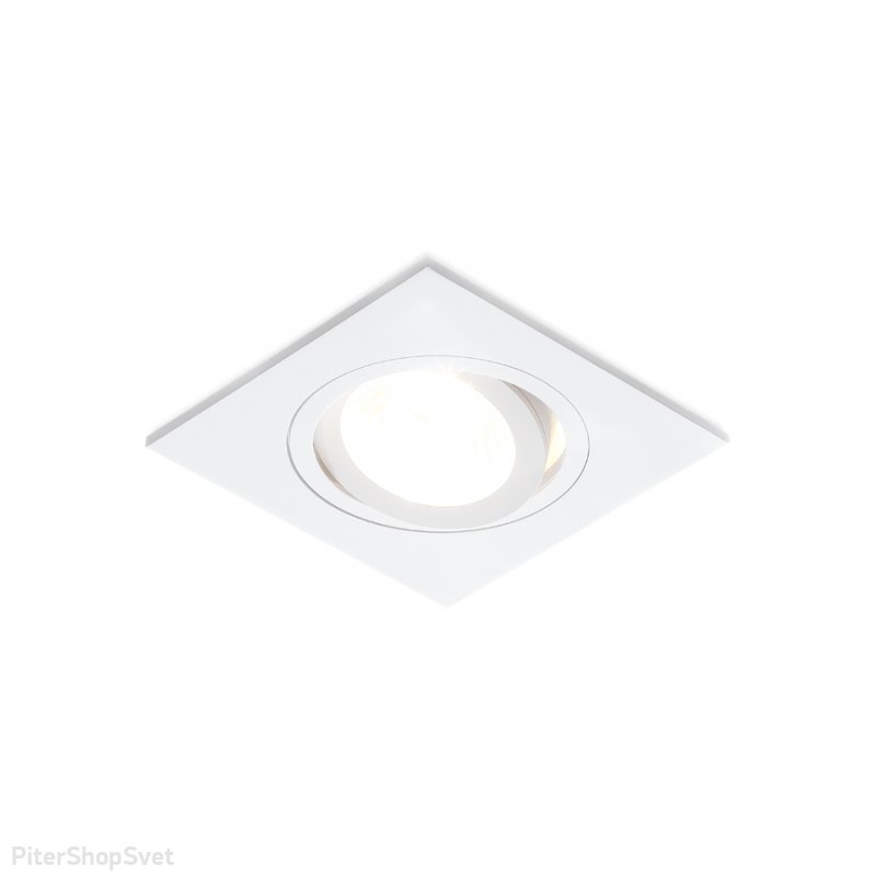 Белый встраиваемый поворотный светильник «Classic» A601 W