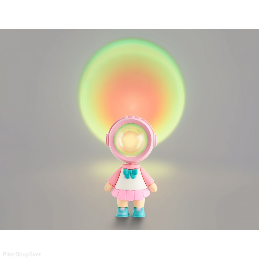 RGB атмосферная светодиодная настольная лампа девочка с сенсорным выключателем DE8244