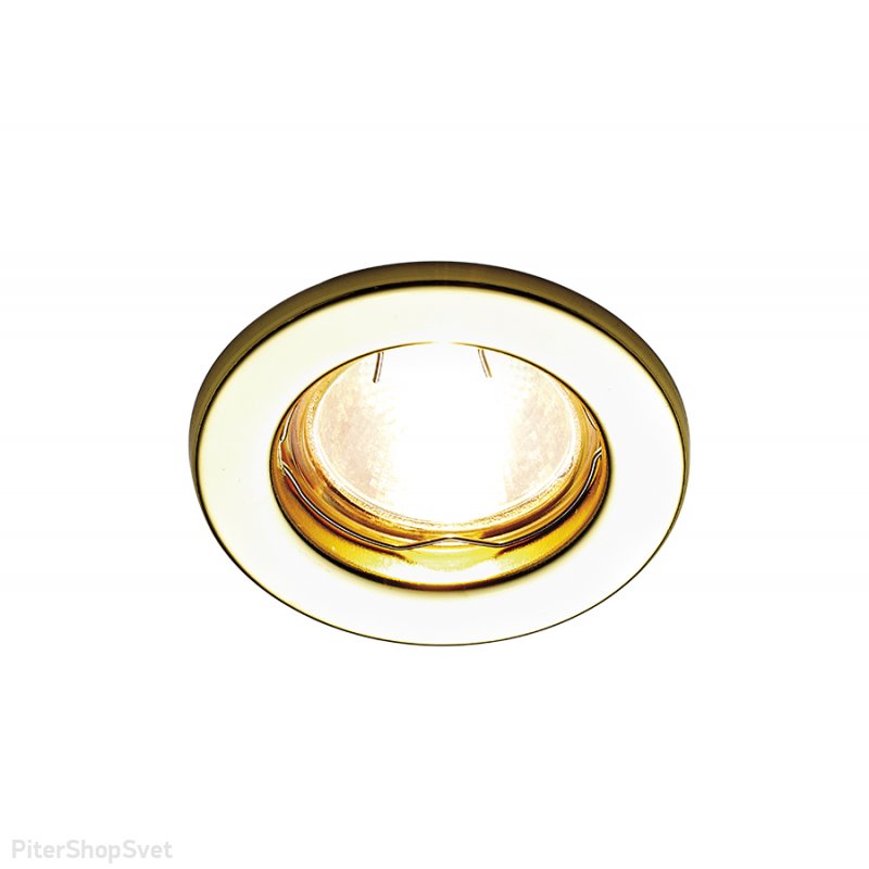 Встраиваемый светильник золотого цвета «Organic Spot» FT9210 GD