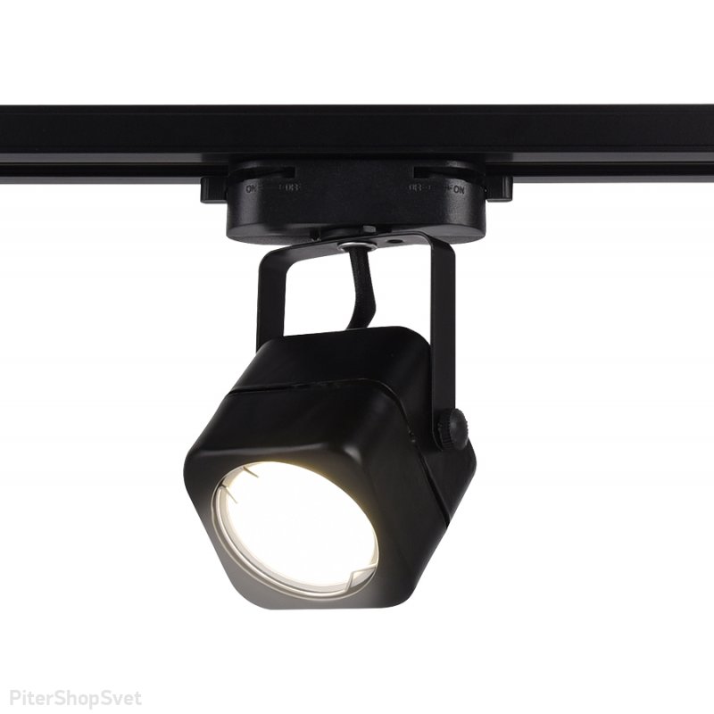 Чёрный однофазный трековый светильник GL5108