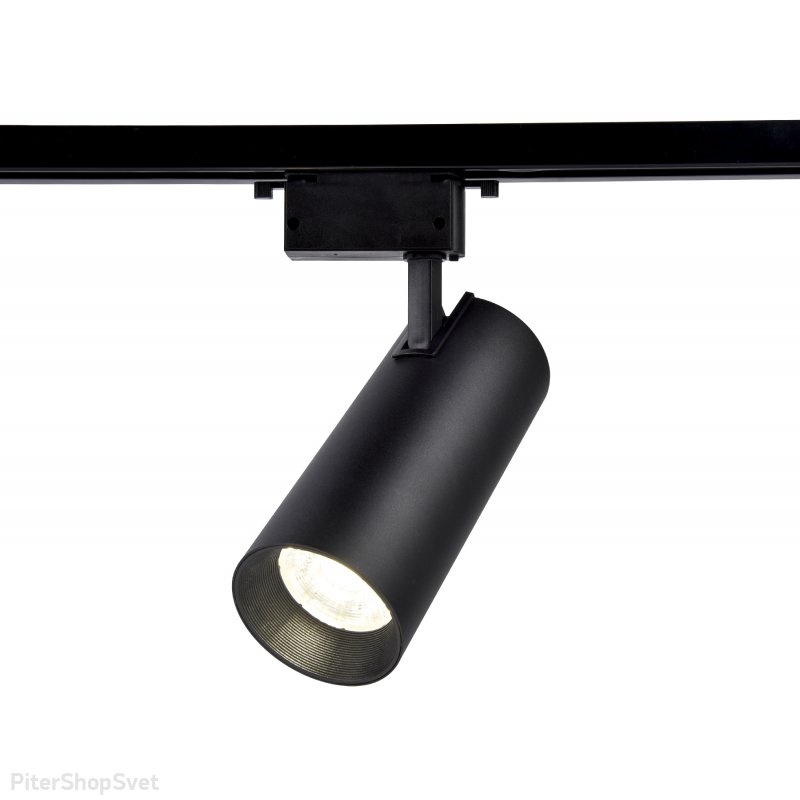 Чёрный однофазный трековый светильник 20Вт 4200К 24° GL5859