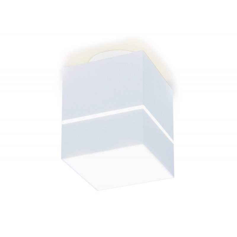 Прямоугольный накладной потолочный светильник белого цвета 7Вт 4200К «Techno» TN257