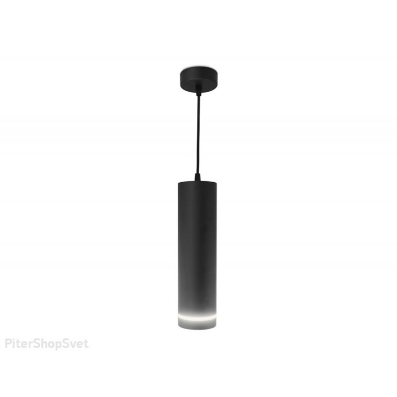 Чёрный подвесной светильник цилиндр 9Вт 4200К «Techno Spot» TN290