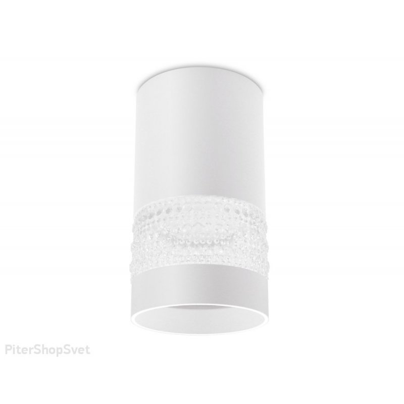 Белый накладной потолочный светильник цилиндр «Techno Spot» TN370