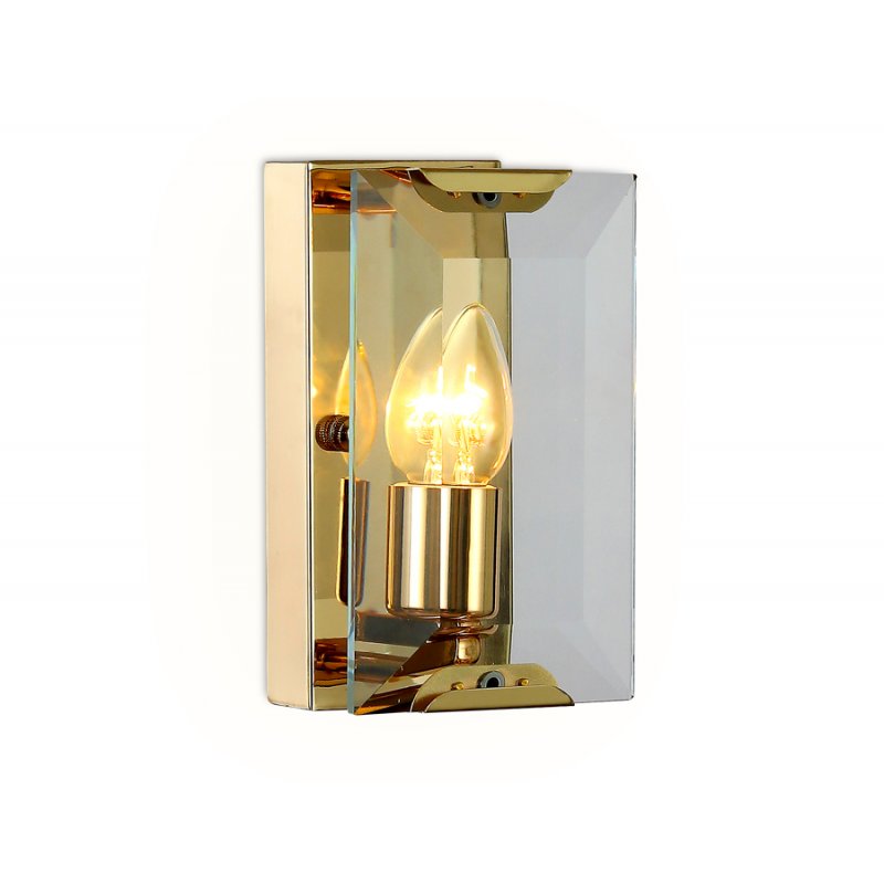 Прямоугольный настенный светильник золотого цвета с хрусталём «Traditional» TR5157