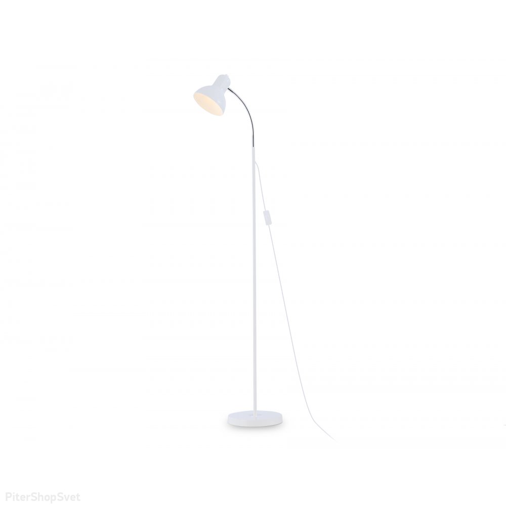 Белый гибкий напольный светильник торшер TR97655