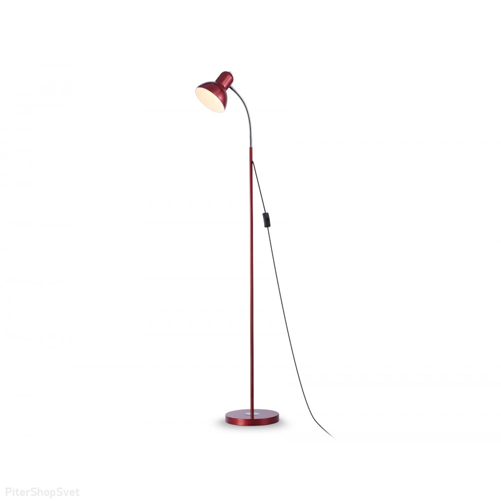Красный напольный светильник торшер с гибкой ножкой TR97666