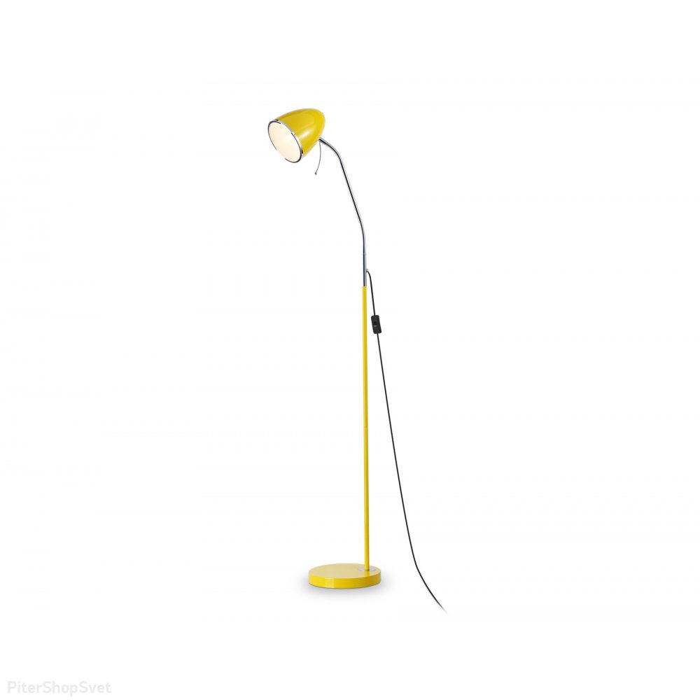 Жёлтый напольный светильник торшер с гибкой ножкой TR97688