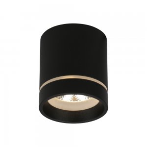 Чёрный накладной потолочный светильник цилиндр 5Вт 3000К «Gita»