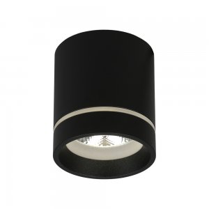 Чёрный накладной потолочный светильник цилиндр 5Вт 4000К «Gita»