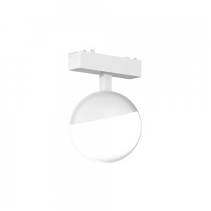 Белый трековый светильник шар для плоского шинопровода 6Вт 4000К «Magnetic track 48»