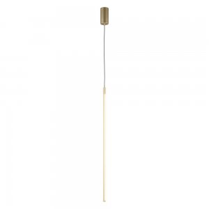 Подвесной светильник стержень с боковым свечением 15Вт 3000К золотой «Gabi»