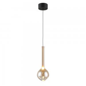 Подвесной светильник с янтарным плафоном «Wisia»