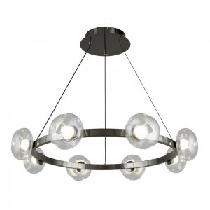 Подвесная люстра кольцо с плафонами 72см 56Вт 3500К «Klarissa»