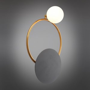 Настенный светильник кольцо с шаром «Elonora»