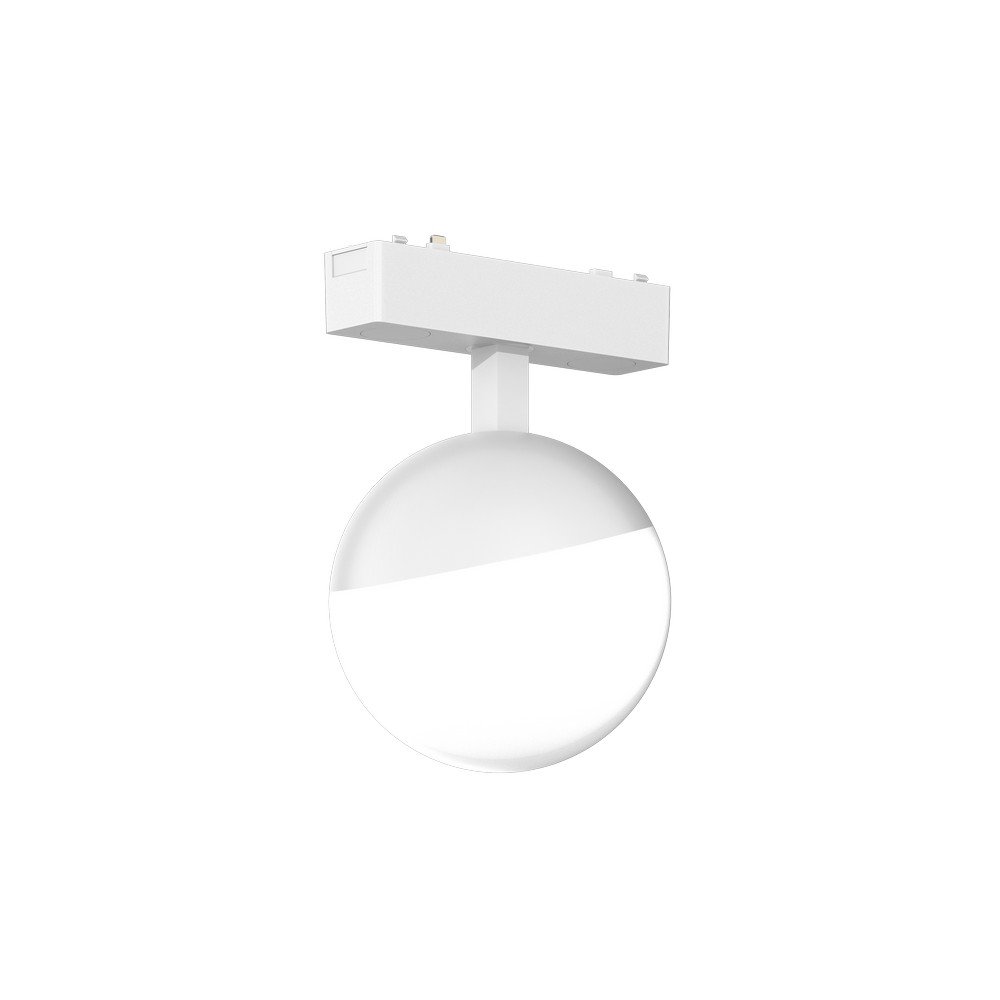 Белый трековый светильник шар для плоского шинопровода 6Вт 4000К «Magnetic track 48» APL.0120.10.06