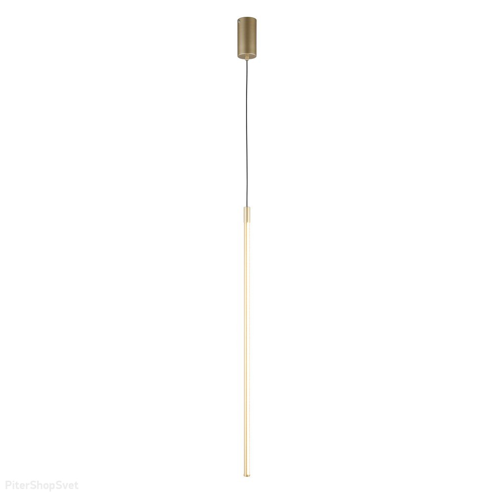 Подвесной светильник стержень с боковым свечением 15Вт 3000К золотой «Gabi» APL.0123.16.15