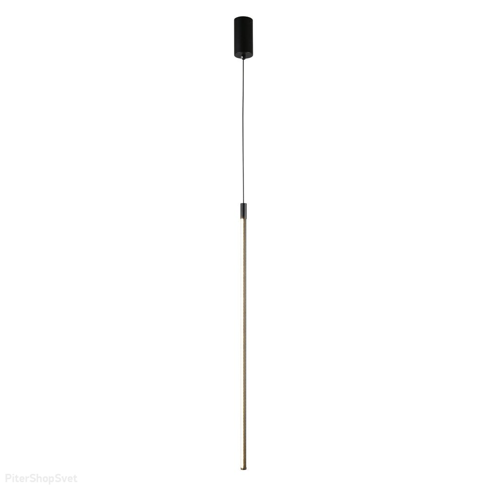 Чёрный подвесной светильник стержень с боковым свечением 15Вт 4000К «Gabi» APL.0124.06.15