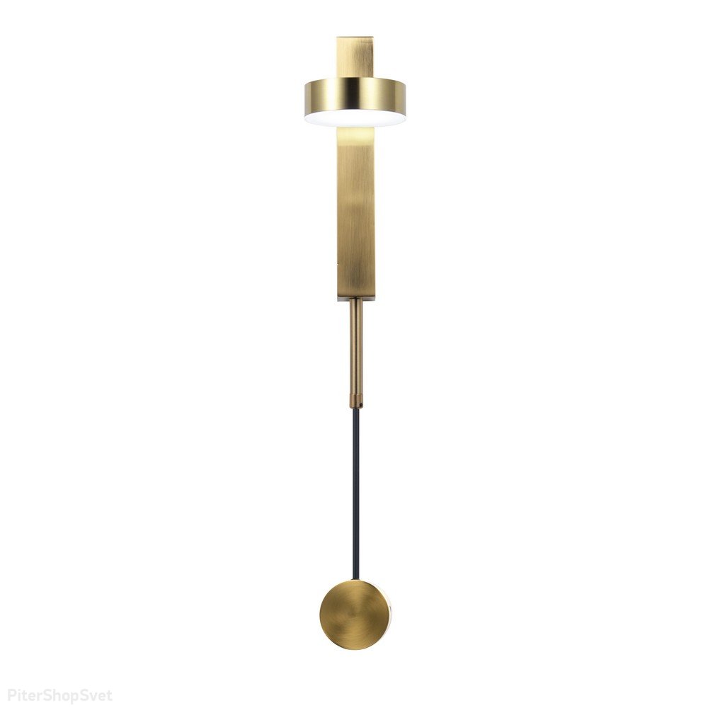 Настенный светильник бронзового цвета 7Вт 3000К «Aga» APL.016.01.07