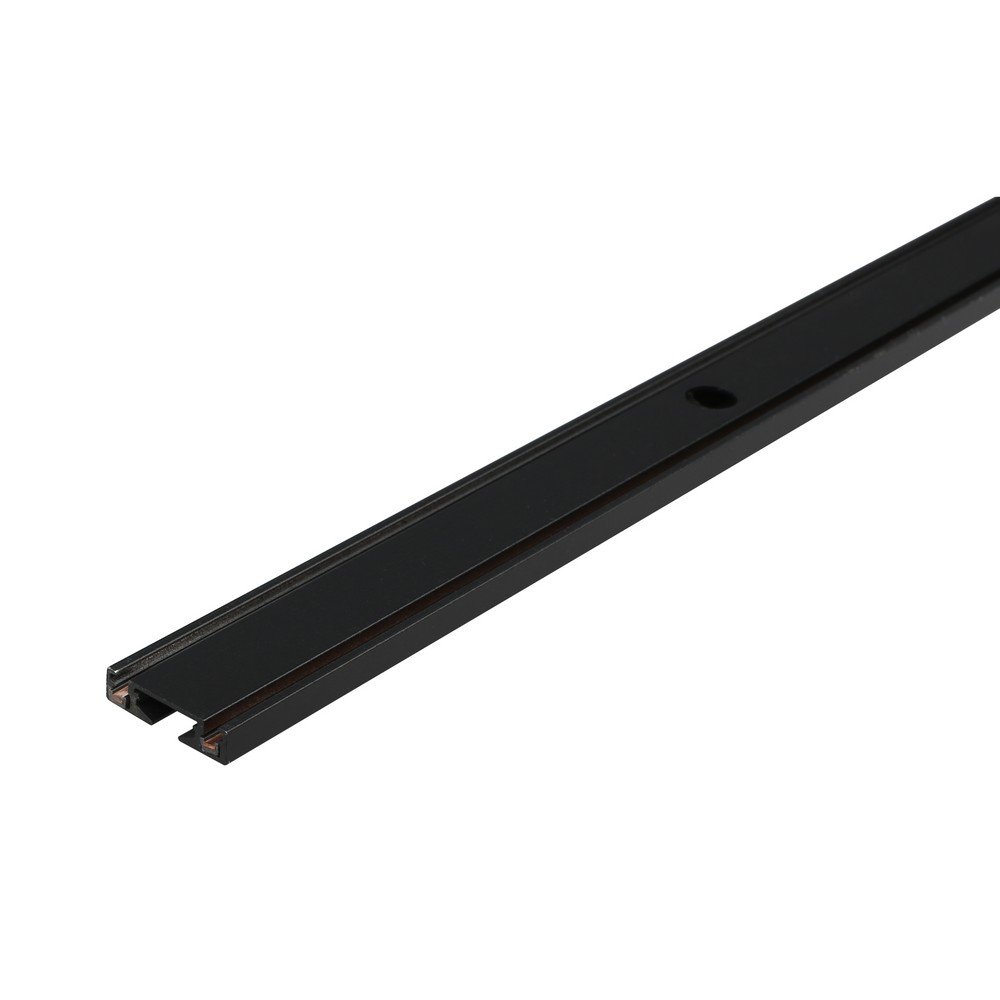 1м чёрный накладной тонкий магнитный шинопровод «Magnetic track 48» APL.0170.00.100