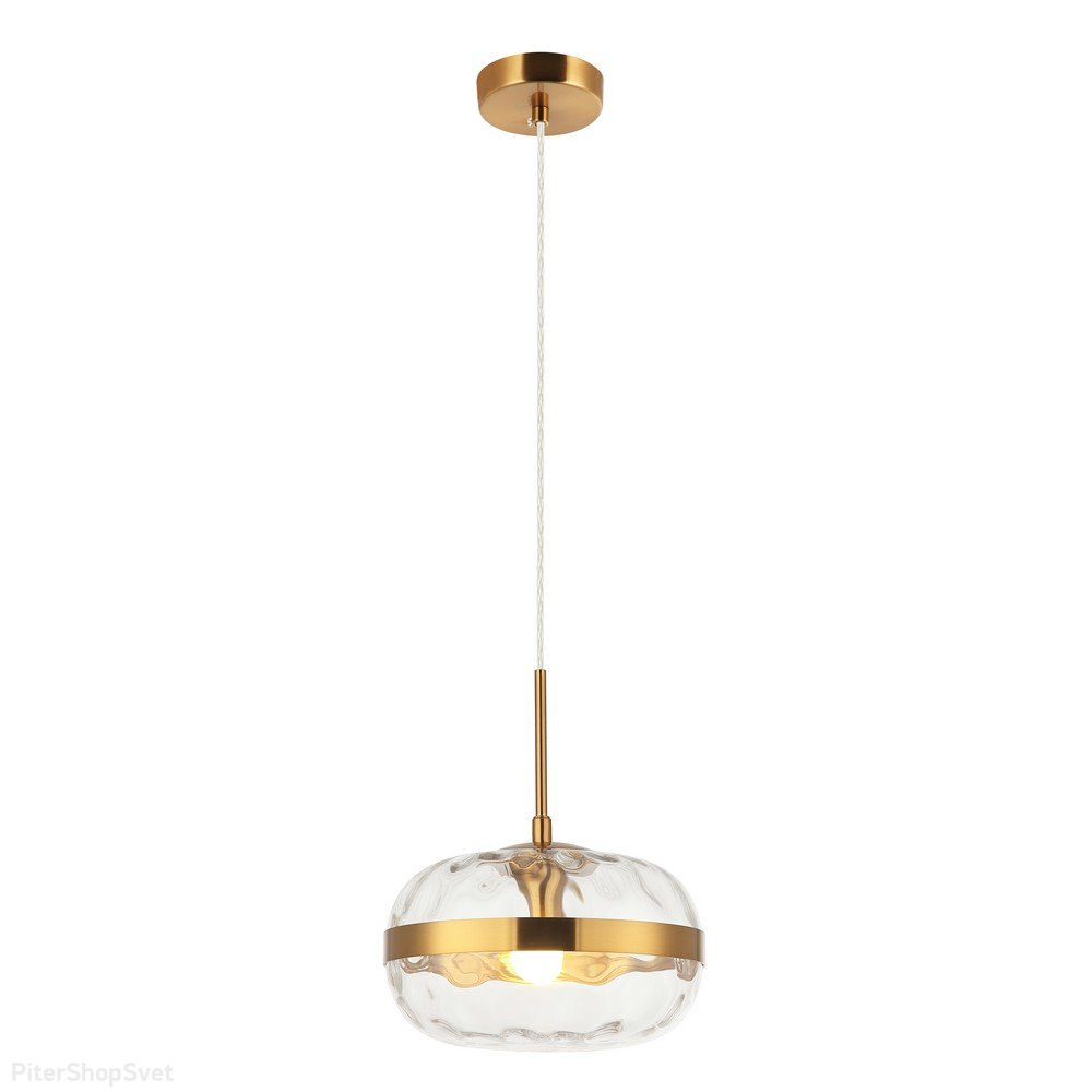 Подвесной светильник бронзового цвета с прозрачным плафоном «Gabriela» APL.305.06.01