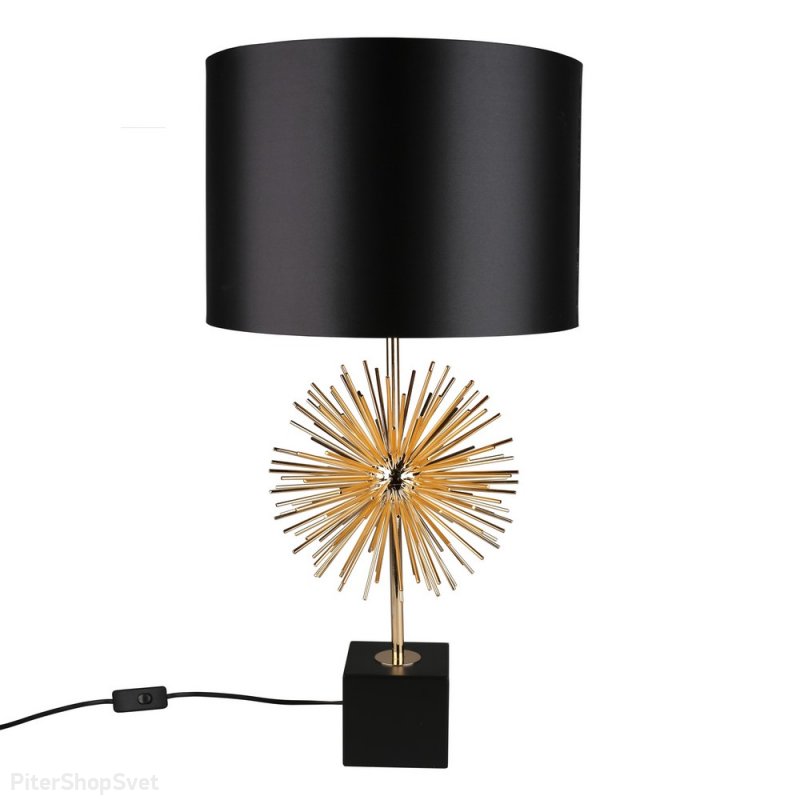 Чёрно-золотая настольная лампа с солнцем «Bozena» APL.816.04.01