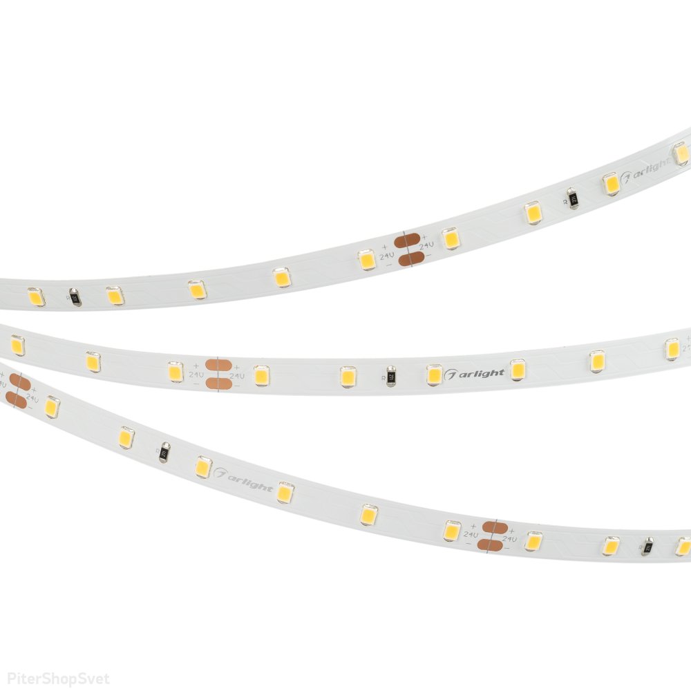 5м Светодиодная лента 24В 7.2Вт/м Белый 6000K «RT-A60-8mm 24V White6000» 020011(2)