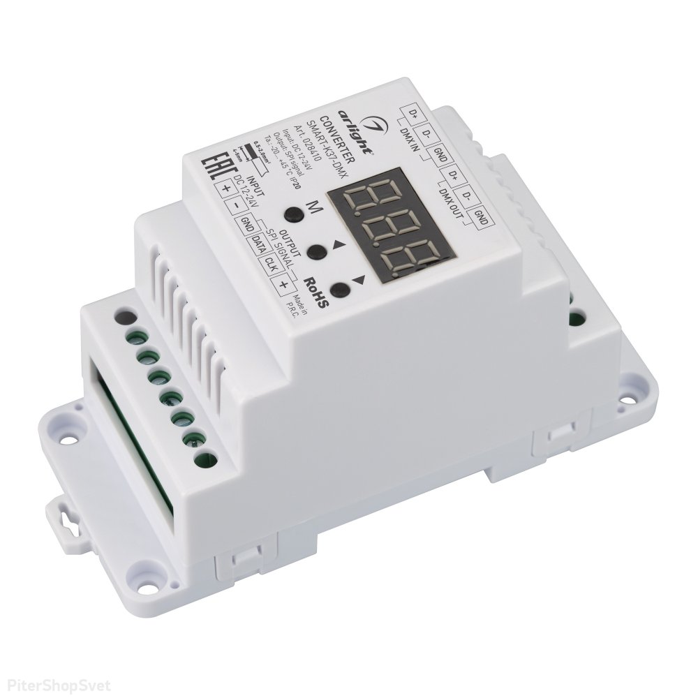 Конвертер сигнала DMX512 в SPI «SMART-K37-DMX» 028410