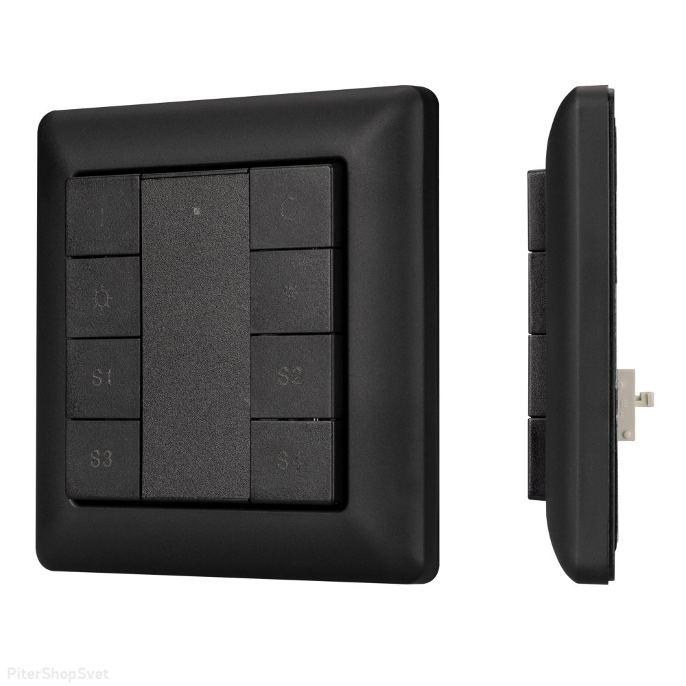 Встраиваемая кнопочная пластиковая панель «INTELLIGENT DALI-223-1G-4S-IN-BLACK» 029243