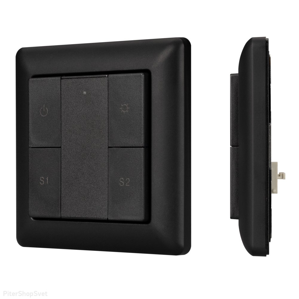 Встраиваемая кнопочная пластиковая панель «INTELLIGENT DALI-223-1G-2S-IN-BLACK» 031100