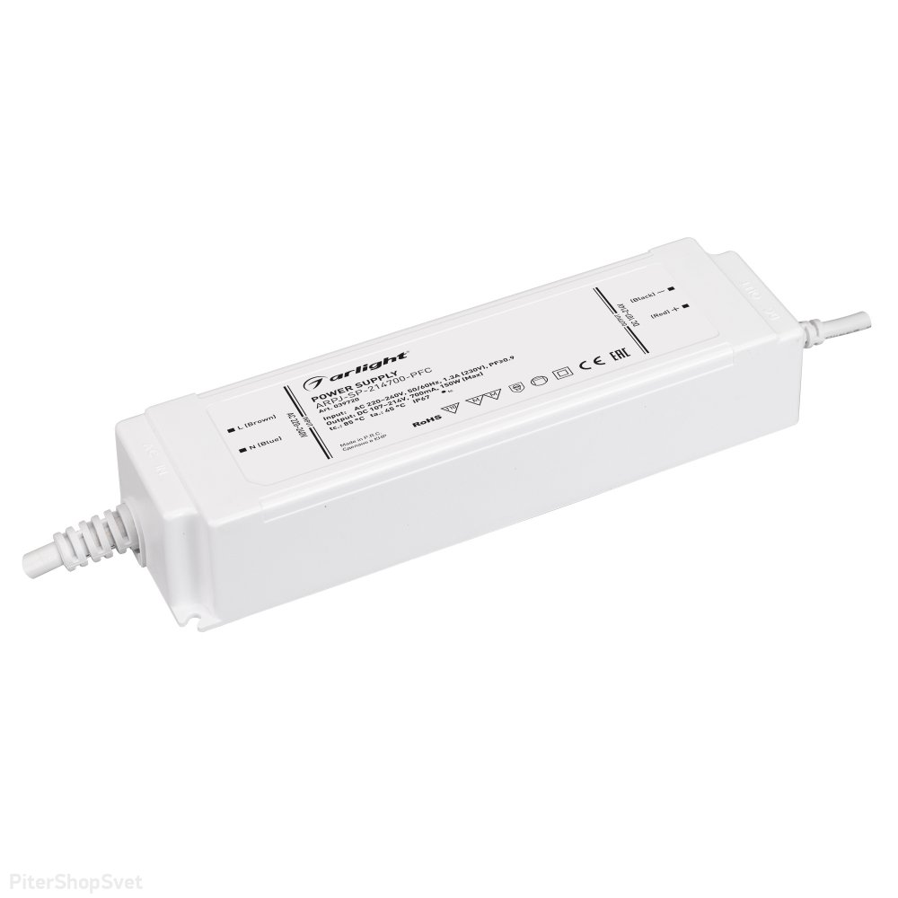 150Вт Источник тока для светильников и мощных светодиодов IP67 «ARPJ-SP-214700-PFC» 039720