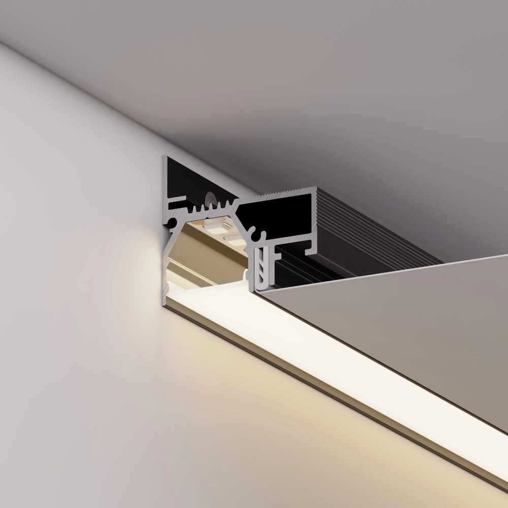 2м профиль для контурной подсветки "световая линия" в натяжной потолок «STRETCH WALL-D-SIDE» 042947