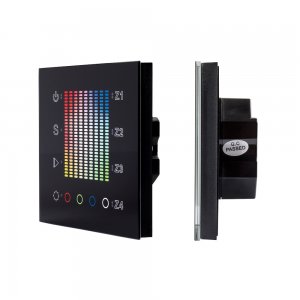 Встраиваемая черная Touch-панель с уникальным сенсорным RGB-квадратом «SR-2831AC-RF-IN»