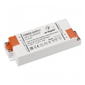 24Вт Источник тока для светильников и мощных светодиодов IP20 «ARJ-KE40600A»