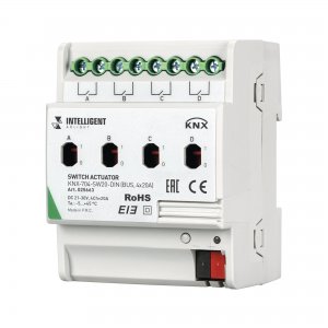 Релейный модуль 4-х канальный для KNX систем «INTELLIGENT KNX-704-SW20-DIN»