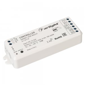Многофункциональный 5-канальный контроллер для светодиодной RGB и MIX лент и модулей (ШИМ) «SMART-K30-MULTI»