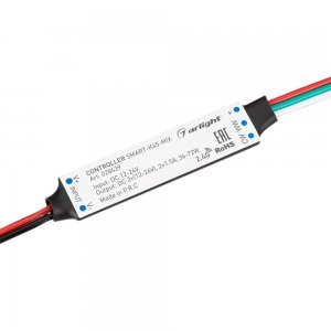 Миниатюрный контроллер для MIX(CCT) светодиодной ленты (ШИМ) «SMART-K45-MIX»