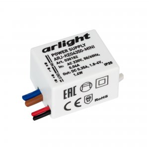 1.4Вт Источник тока для светильников и мощных светодиодов IP20 «ARJ-KE04350-MINI»