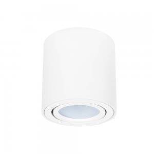Белый накладной поворотный светильник цилиндр «Beid»
